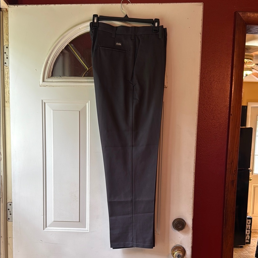 Gray Pants Straight-Leg Classic